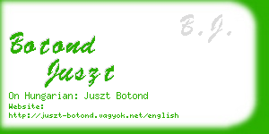 botond juszt business card